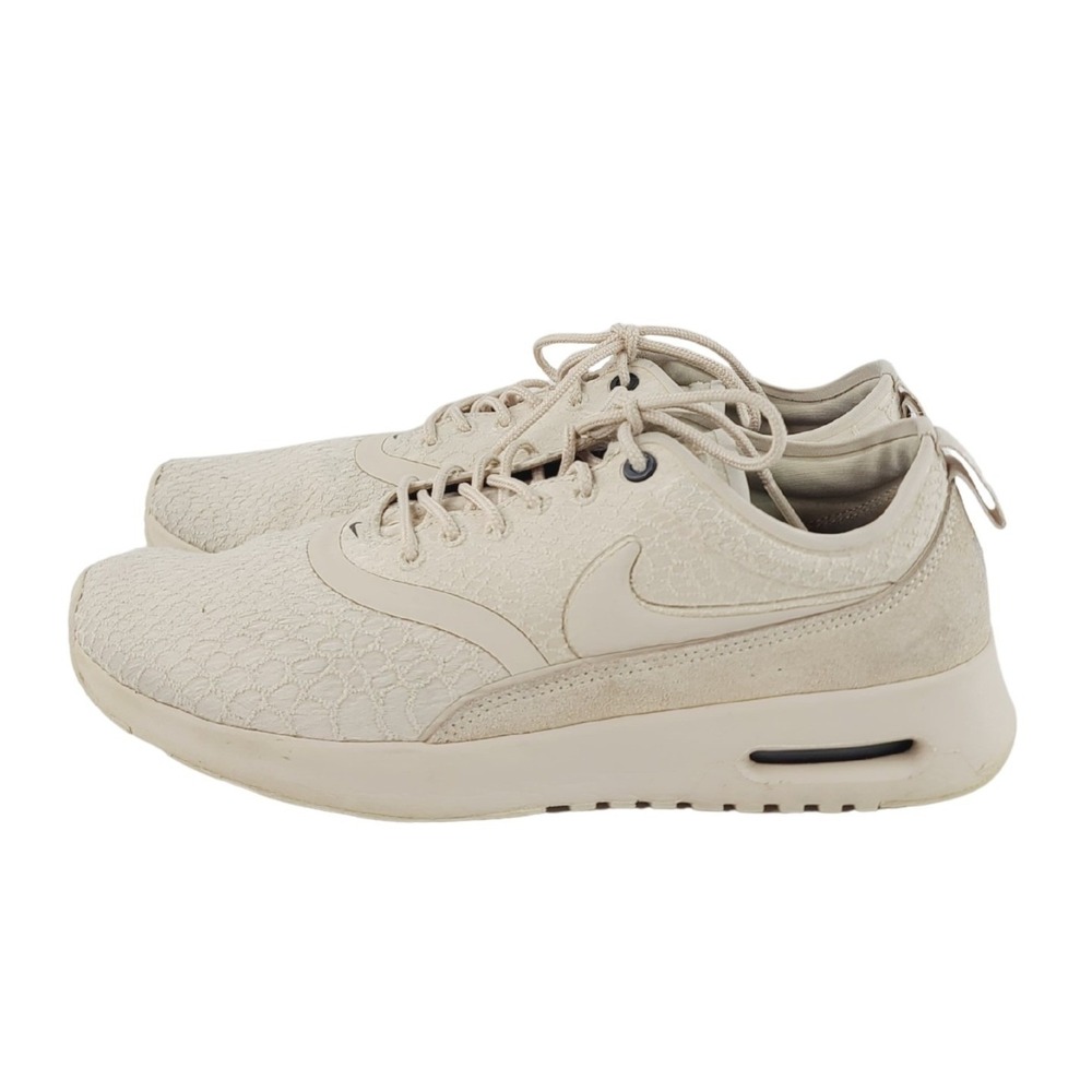 Nike, Lace Up Air Max Thea Ultra SE Athletic Sneakers Women Size 8 Oatmeal Beige